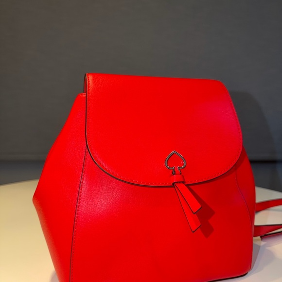 Red Leather Backpack - Picture 2 of 14